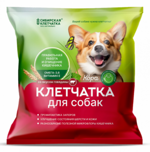 Клетчатка для собак «Кора» | со вкусом говядины, 500 г